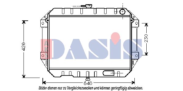 AKS DASIS Радиатор, охлаждение двигателя 360360N